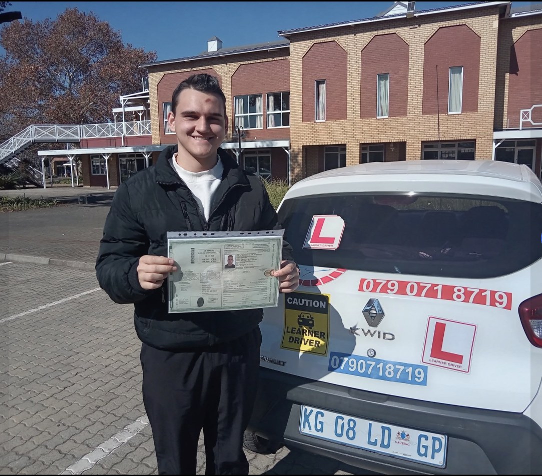 Francois with his licence